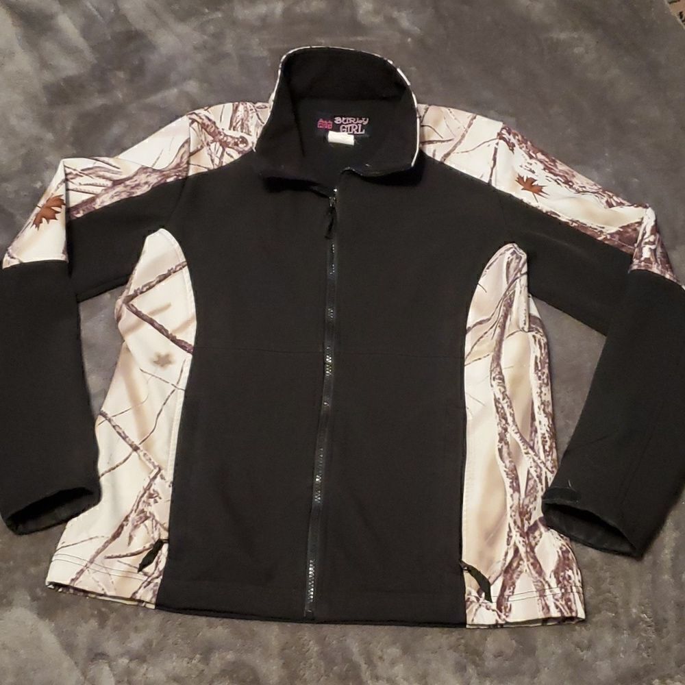 Women's Hunting Jacket WFS Burley Girl Size S Pink Black Camo Waterproof‎